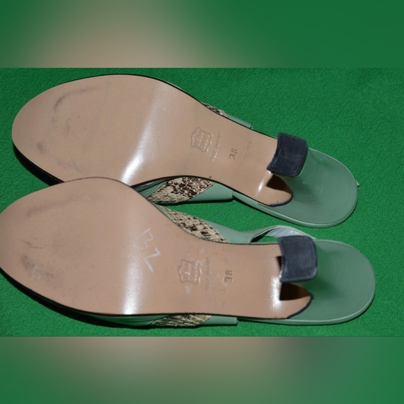 Vintage Shoes NEW STYLE Collection Made in Italy Genuine leather, reptile 1970s - Picture 8 of 8